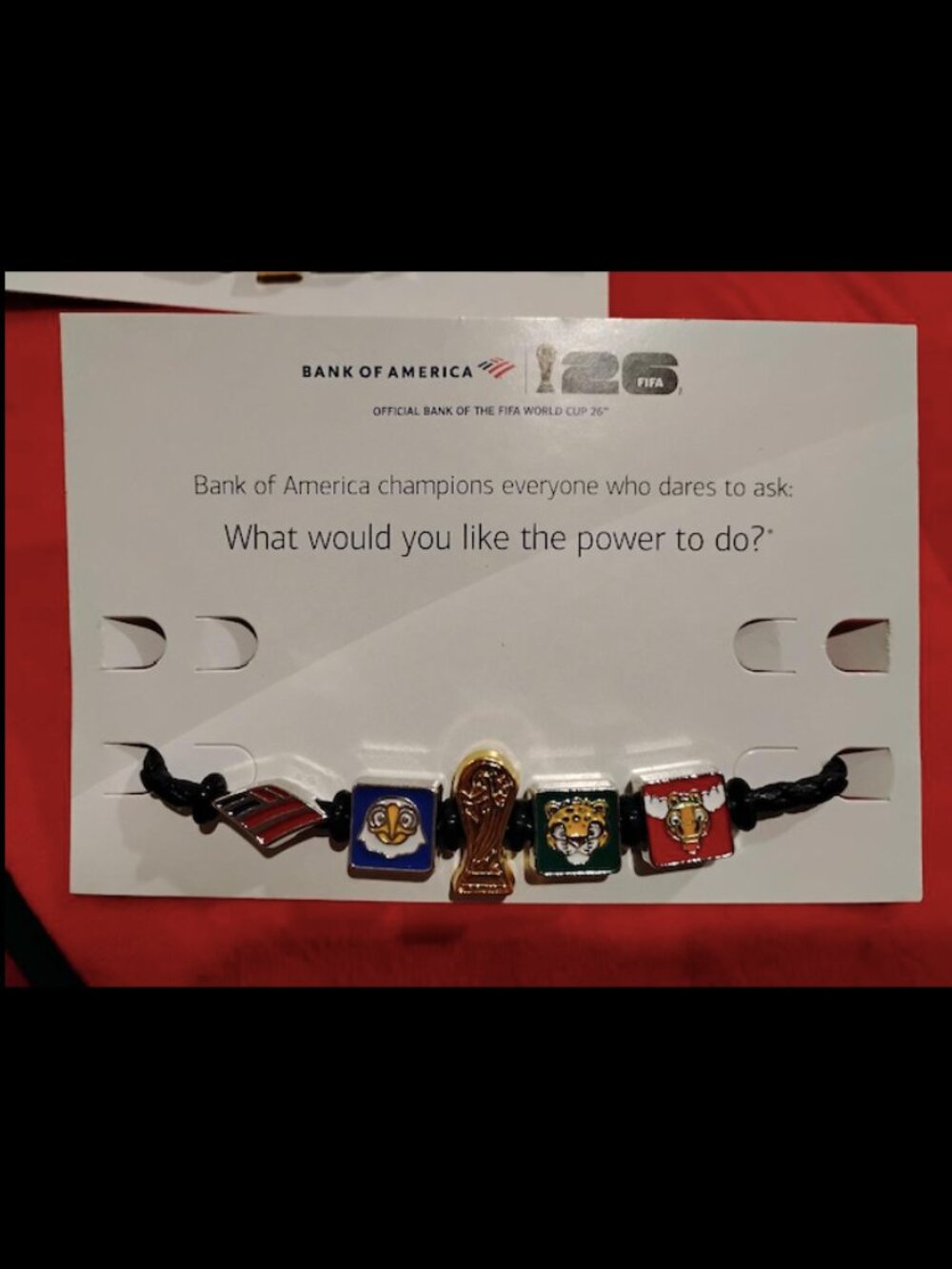 FIFA World Cup 2026 Bank Of America Charm Bracelet